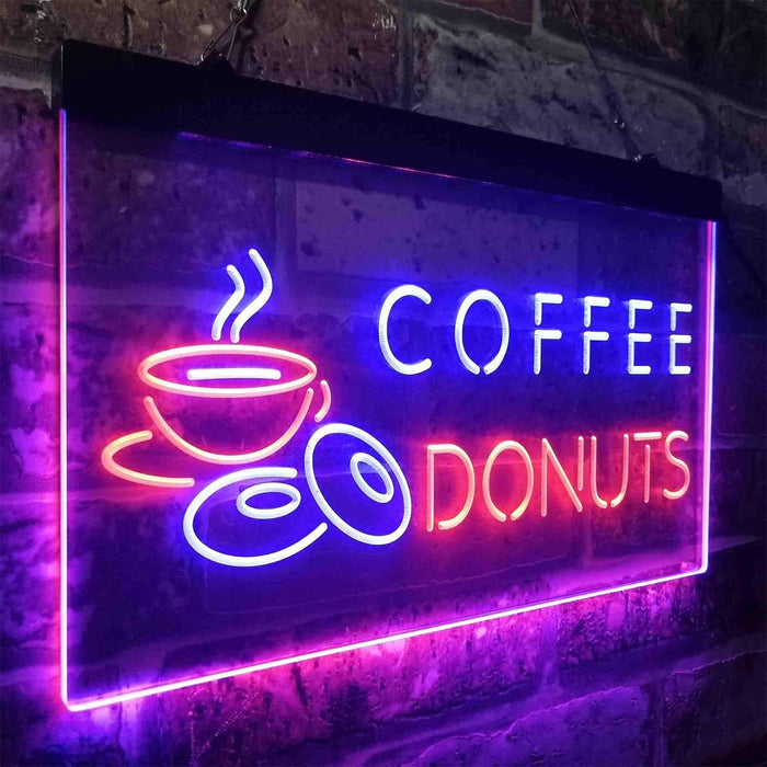 Coffee Donuts LED Light Sign - Way Up Gifts