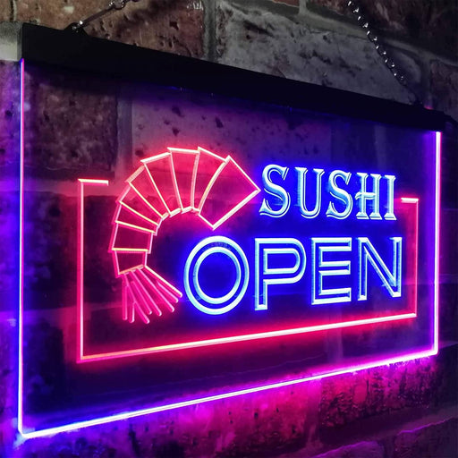 Sushi Open LED Light Sign - LED Gift Works