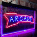 Game Room Arcade Down Arrow LED Light Sign - Way Up Gifts
