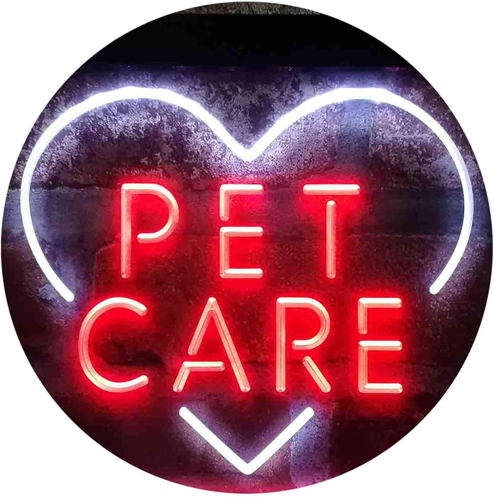 Pet Care Vet Grooming Heart LED Light Sign - Way Up Gifts