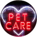 Pet Care Vet Grooming Heart LED Light Sign - Way Up Gifts