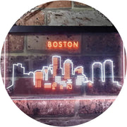 Boston City Skyline LED Light Sign - LED Gift Works