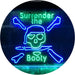 Pirate Skull Surrender The Booty LED Light Sign - Way Up Gifts
