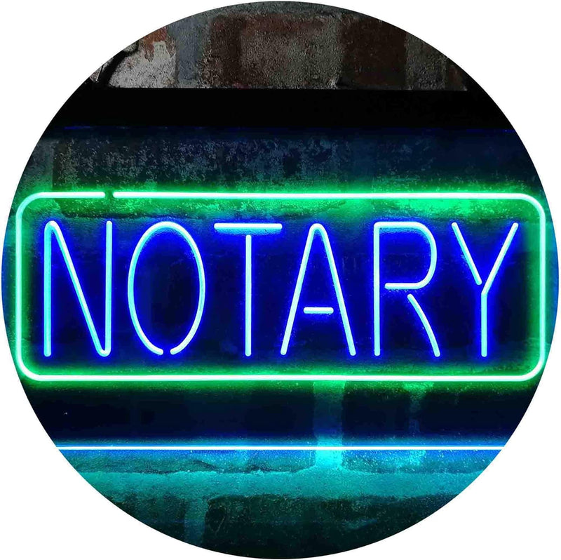 Notary LED Light Sign - LED Gift Works