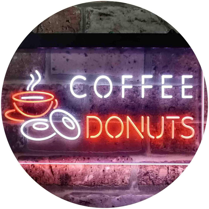 Coffee Donuts LED Light Sign - Way Up Gifts