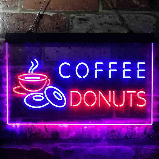 Coffee Donuts LED Light Sign - Way Up Gifts