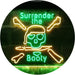 Pirate Skull Surrender The Booty LED Light Sign - Way Up Gifts