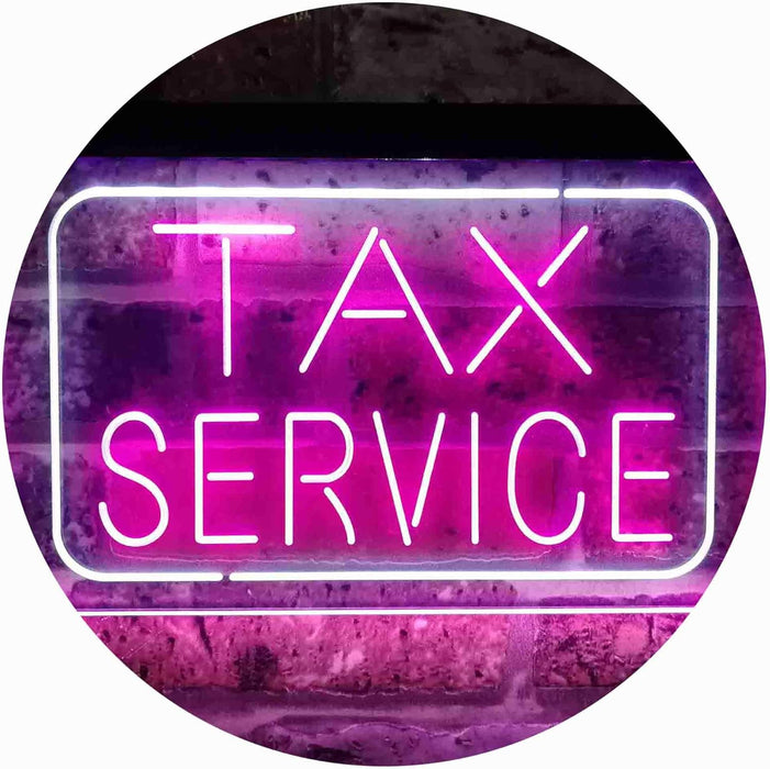 Tax Service LED Light Sign - Way Up Gifts