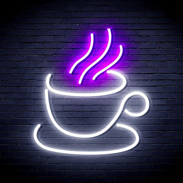 Coffee Cup Flex Silicone LED Sign (Neon-Style, LED Technology) - Way Up Gifts