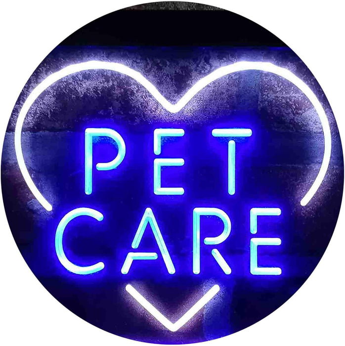 Pet Care Vet Grooming Heart LED Light Sign - Way Up Gifts