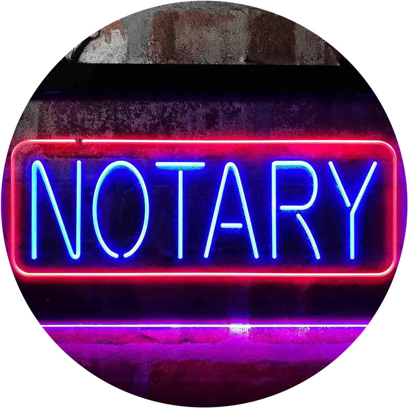 Notary LED Light Sign - LED Gift Works