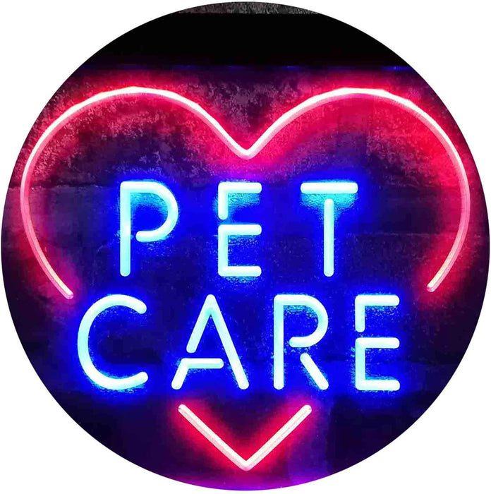 Pet Care Vet Grooming Heart LED Light Sign - Way Up Gifts