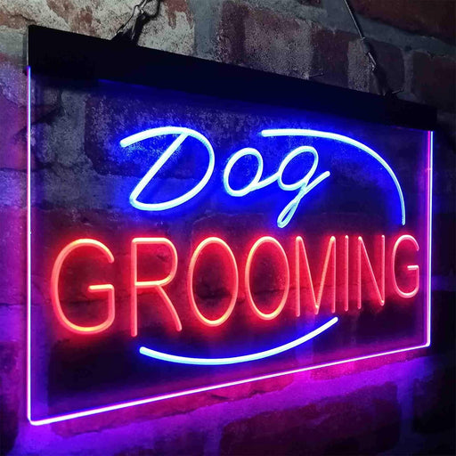 Dog Grooming LED Light Sign - LED Gift Works