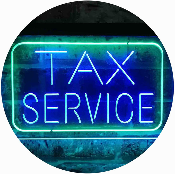 Tax Service LED Light Sign - Way Up Gifts