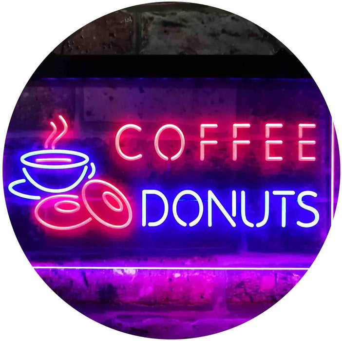 Coffee Donuts LED Light Sign - Way Up Gifts