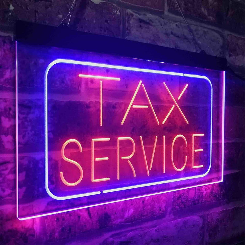 Tax Service LED Light Sign - LED Gift Works