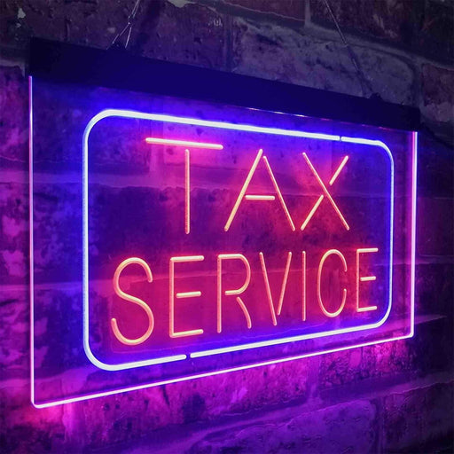 Tax Service LED Light Sign - LED Gift Works