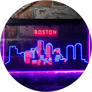Boston City Skyline LED Light Sign - LED Gift Works