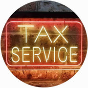Tax Service LED Light Sign - LED Gift Works