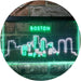 Boston City Skyline LED Light Sign - Way Up Gifts