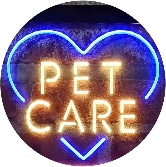 Pet Care Vet Grooming Heart LED Light Sign - Way Up Gifts