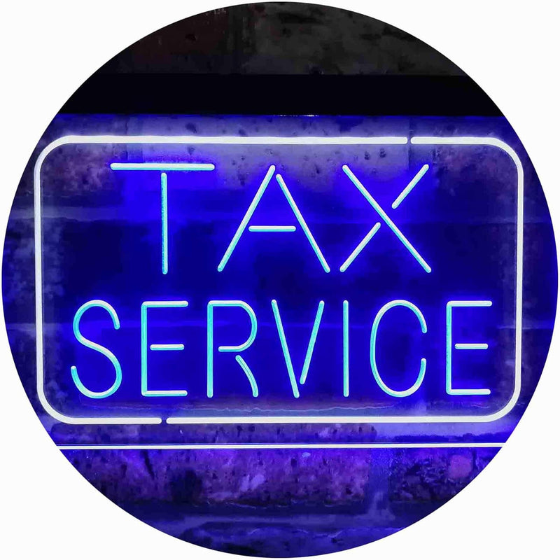Tax Service LED Light Sign - LED Gift Works