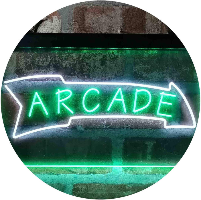 Game Room Arcade Down Arrow LED Light Sign - Way Up Gifts