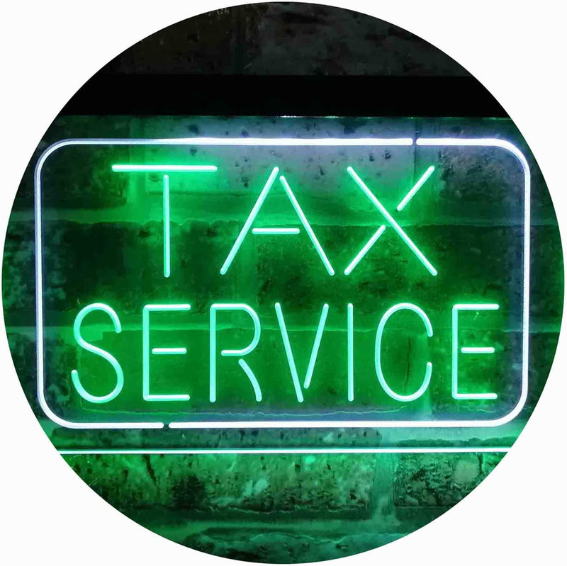 Tax Service LED Light Sign - LED Gift Works