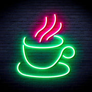 Coffee Cup Flex Silicone LED Sign (Neon-Style, LED Technology) - LED Gift Works
