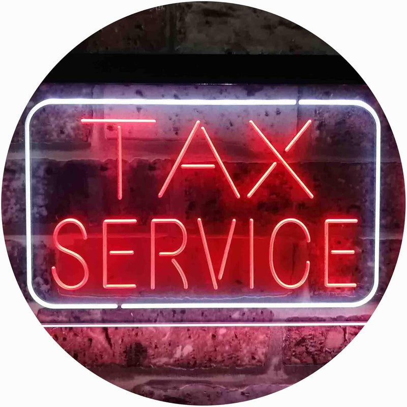 Tax Service LED Light Sign - LED Gift Works