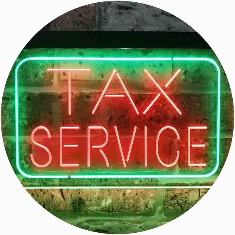Tax Service LED Light Sign - LED Gift Works