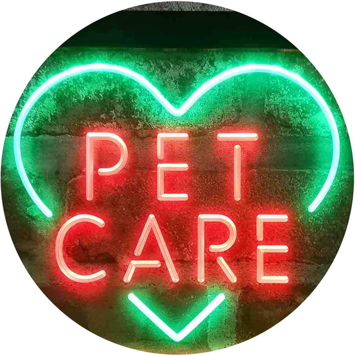 Pet Care Vet Grooming Heart LED Light Sign - Way Up Gifts