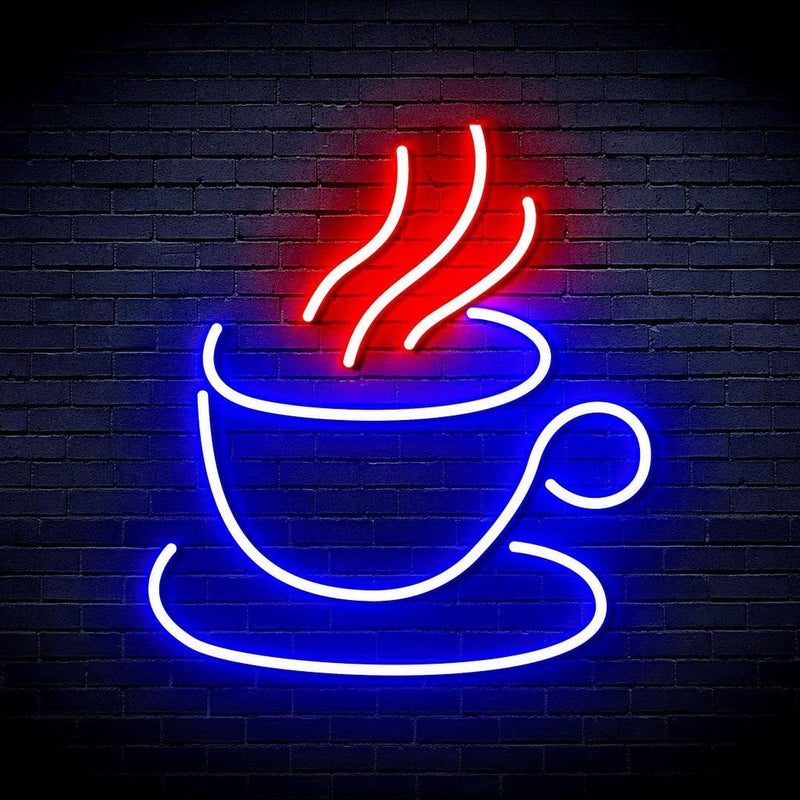 Coffee Cup Flex Silicone LED Sign (Neon-Style, LED Technology) - LED Gift Works