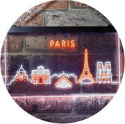 Paris City Skyline LED Light Sign - LED Gift Works