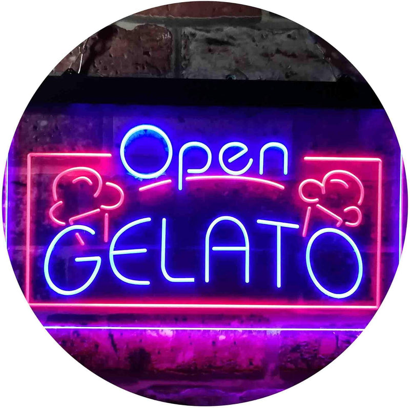 Open Gelato LED Light Sign - LED Gift Works