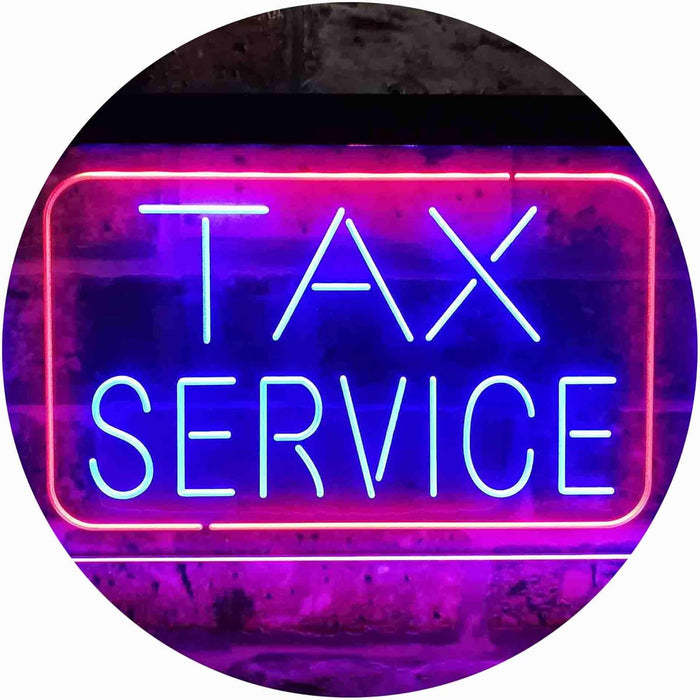Tax Service LED Light Sign - Way Up Gifts