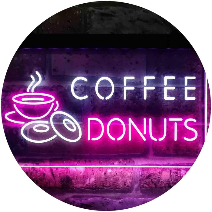 Coffee Donuts LED Light Sign - Way Up Gifts