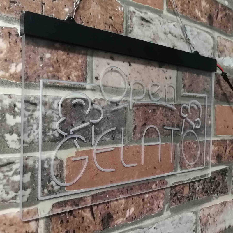 Open Gelato LED Light Sign - LED Gift Works