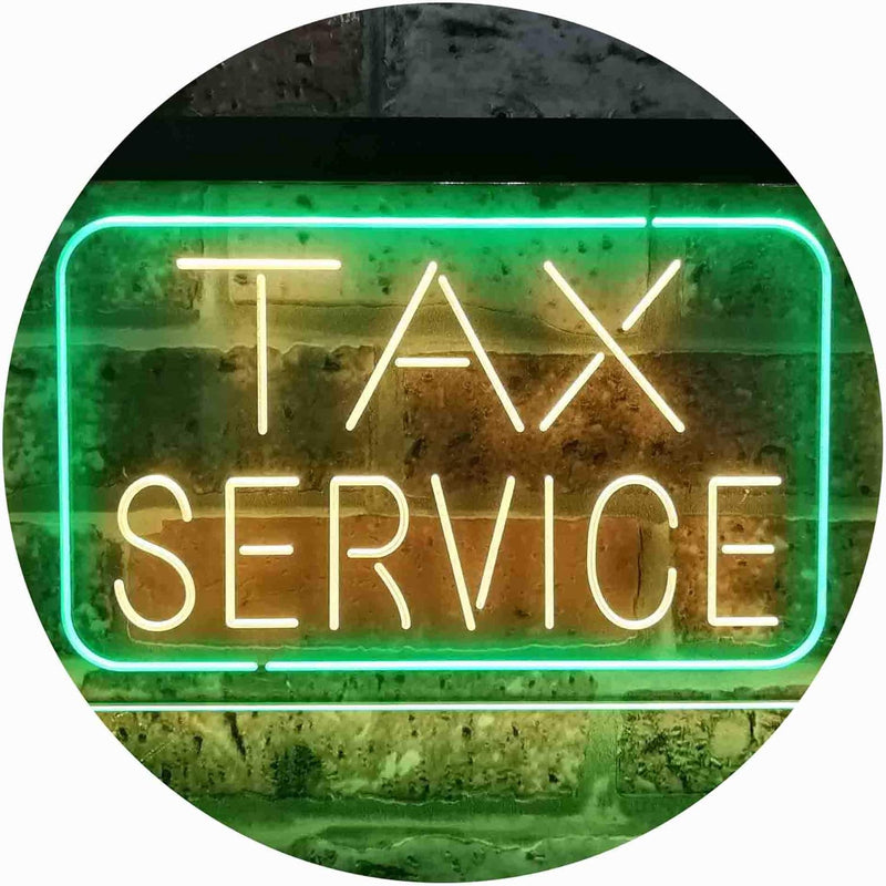 Tax Service LED Light Sign - LED Gift Works
