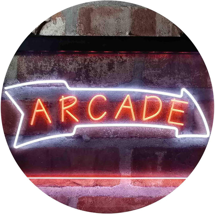 Game Room Arcade Down Arrow LED Light Sign - Way Up Gifts