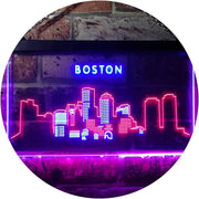 Boston City Skyline LED Light Sign - LED Gift Works