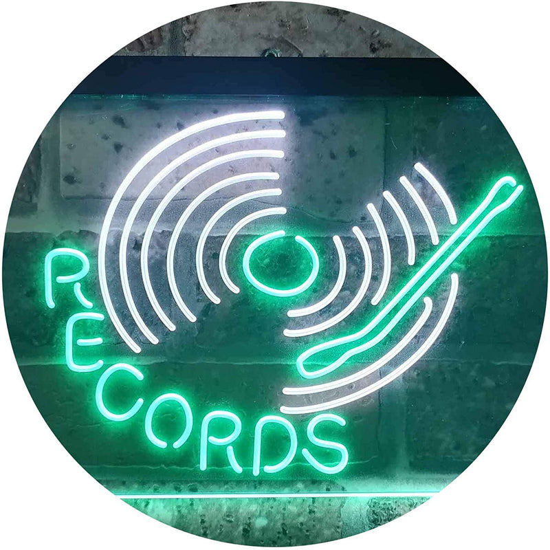 Turntable Music Records LED Light Sign - LED Gift Works