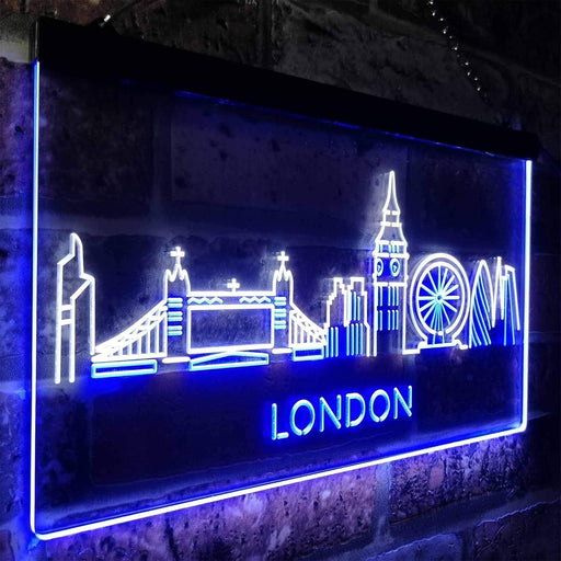 London City Skyline LED Light Sign - LED Gift Works