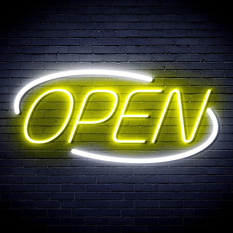 Open Sign | Flex Silicone Neon-Style LED Business Window Sign - LED Gift Works