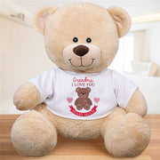 I Love You Beary Much Teddy Bear - Cute Personalized Gift with Custom Shirt - LED Gift Works