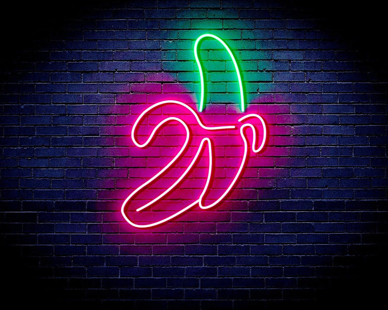 Banana Flex Silicone Neon-Style LED Sign - LED Gift Works