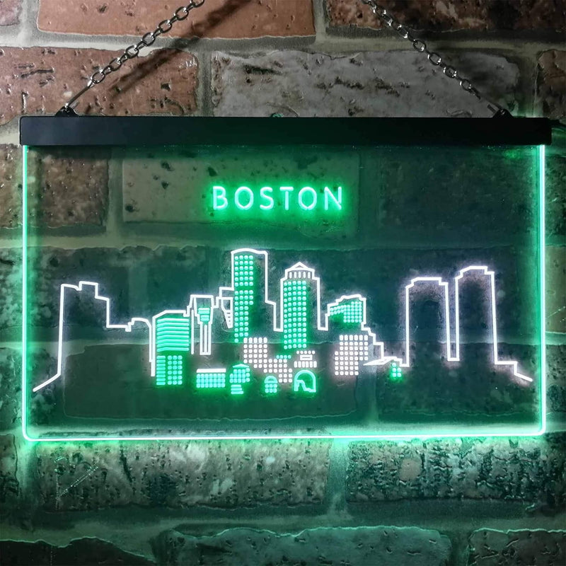 Boston City Skyline LED Light Sign - LED Gift Works