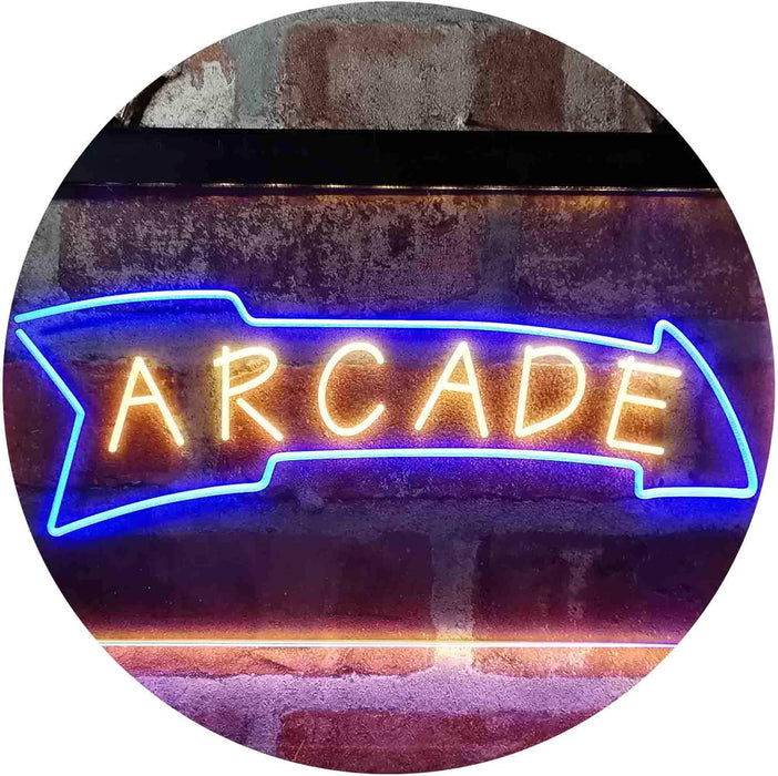 Game Room Arcade Down Arrow LED Light Sign - Way Up Gifts