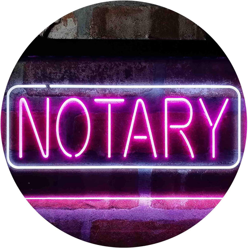 Notary LED Light Sign - LED Gift Works