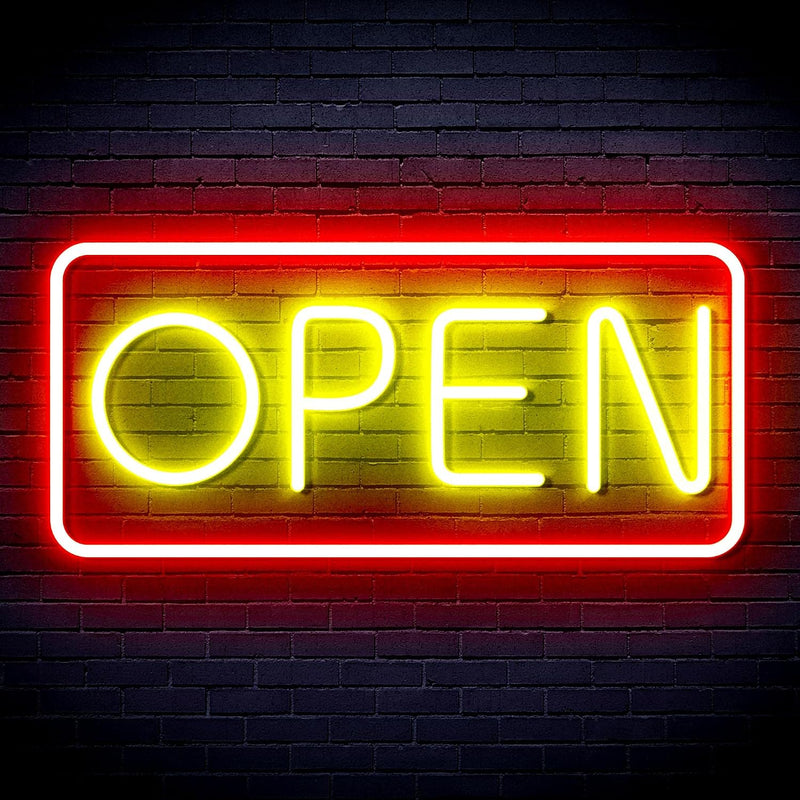 Open Sign | Flex Silicone Neon-Style LED Business Window Sign - LED Gift Works